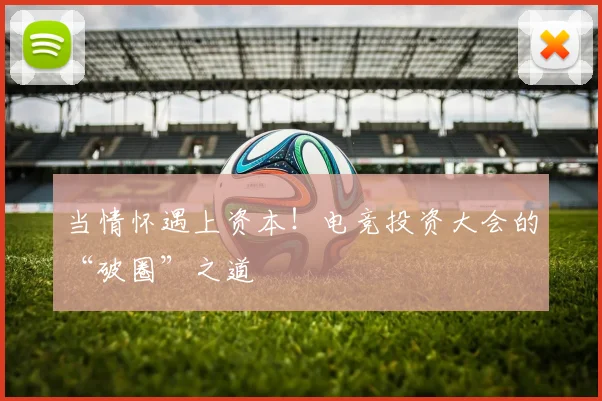 当情怀遇上资本!电竞投资大会的“破圈”之道